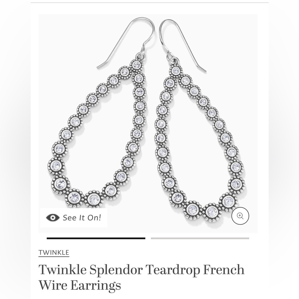 Brighton twinkle teardrop earrings perfect for holiday glam!